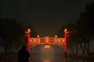 《双轨人生》海报，两条平行的铁轨在远处交汇