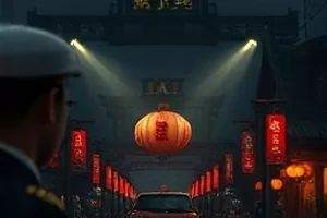 《水位的记忆》海报，堤坝水位刻度线被水浸没过半