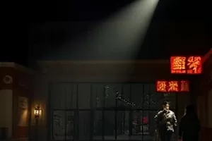 《回声计数》海报，镜面走廊里重复的回声波纹